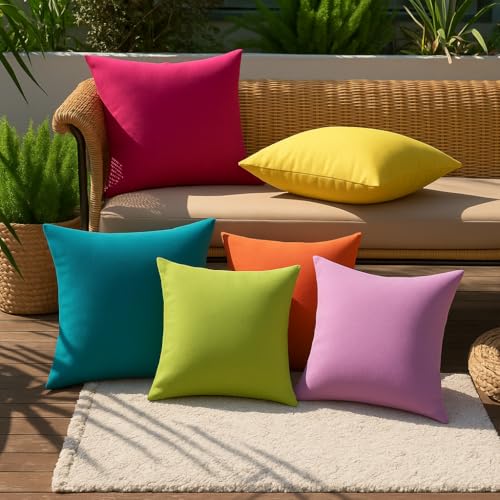 Mindoub 6 PCS Bright Calm Down Corner Throw Pillowcase 18x18 Inch Square Throw Pillow Covers Reading Nursery Home Bedroom Playroom Decor Teacher Counselor - Image 5