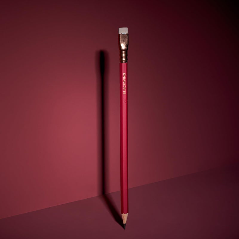 Blackwing Matte Pencils - 12 Count, Red Finish, 3B Soft Lead, Premium Wood, Japanese Graphite, Great for Drawing - Image 2