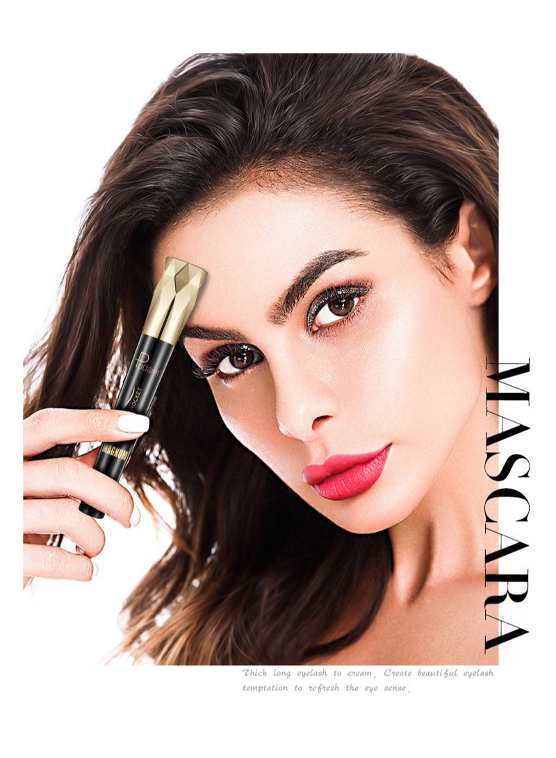 pudaier 4D Silk Fiber Eye Black، سميك وممتد، متين، مقاوم للماء، مجعد ولا يلطخ، سائل عيون أسود  - Image 4