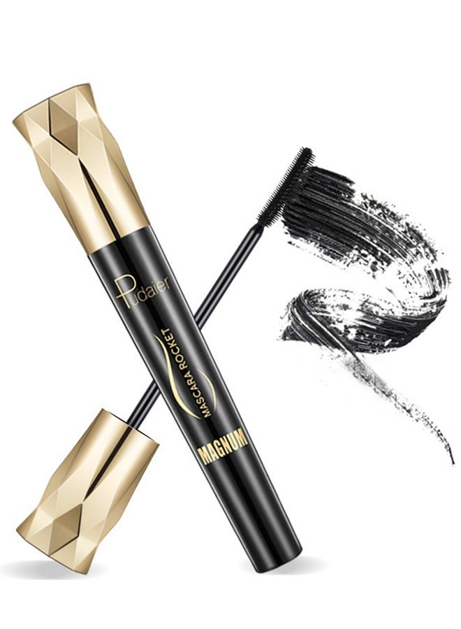 pudaier 4D Silk Fiber Eye Black، سميك وممتد، متين، مقاوم للماء، مجعد ولا يلطخ، سائل عيون أسود  - Image 3