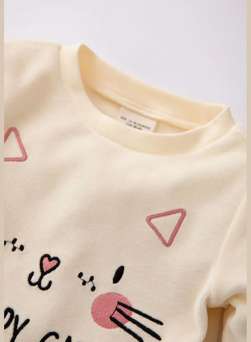 DeFacto 2 Pack BabyGirl Regular Fit Bike Neck Pyjamas