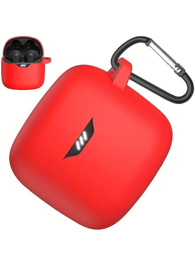 حالة واقية لسماعات الأذن JBL TUNE FLEX باللون الأبيض مع غطاء صدمات مجاني مزود بخطاف - Image 2