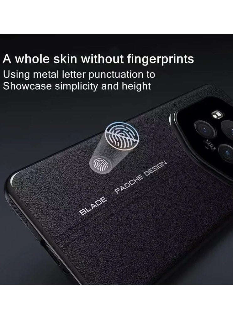 general Case Compatible with Honor Magic 6 Pro Case Luxury Leather Plating Bumper Shockproof Cover Full Lens Protecion Case for Honor Magic6 Pro - Image 2