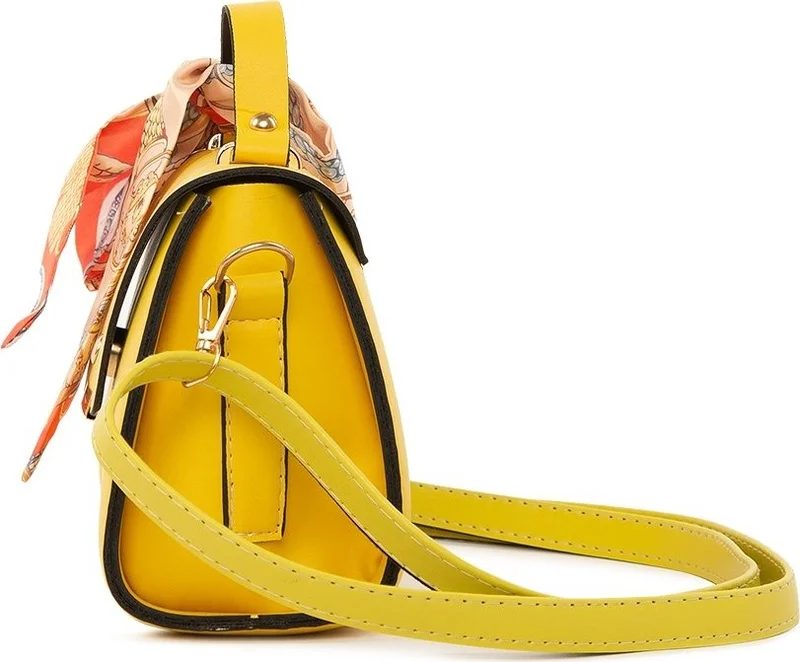 باجموري Yellow Covered Shawl Hanger Bag