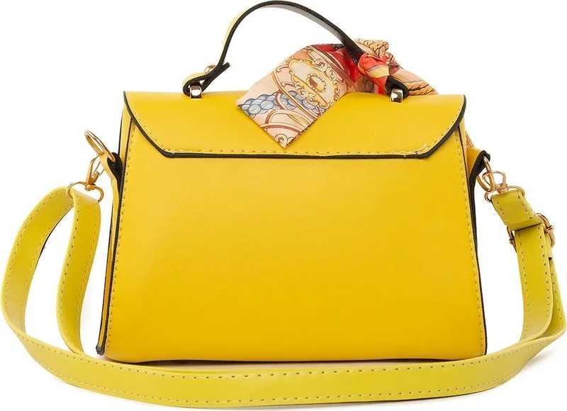 باجموري Yellow Covered Shawl Hanger Bag
