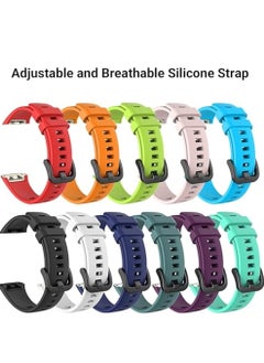 I47 Replacement Band for Honor Band 6 Smart Watch Silicone Wristband with Adjustable Sizes, Multiple Colors  - Image 2