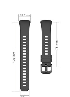 I47 Replacement Band for Honor Band 6 Smart Watch Silicone Wristband with Adjustable Sizes, Multiple Colors  - Image 5