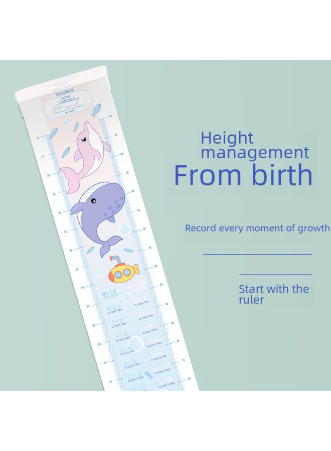 [Sticker + Storage Bag] Infant Height Measuring Pad Baby Height Measuring Device Cute Cartoon Measuring Ruler-Specifications:[Custom Special Shooting]]  - Image 3