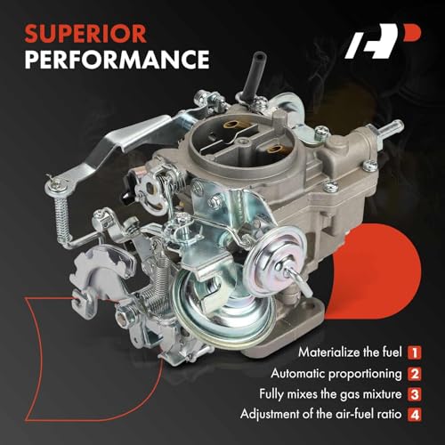 A-Premium 2 Barrel Carburetor Compatible with Toyota Corolla 1984-1987, 2E Corolla 1985-1999, Tercel/Corsa/Starlet 1984-1990, 1.3L 1.5L 1.6L 1.8L, Replace# 2110011190, 2110011191, Mechanical Choke - Image 5