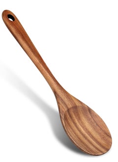 Large Wooden Spoon 33cm, for Cooking Mixing Spoon ,Serving Spoons Big Non Stick Wood Spoon ,Spatula Long Handle Spoon ,Stirring Cooking Spoon
