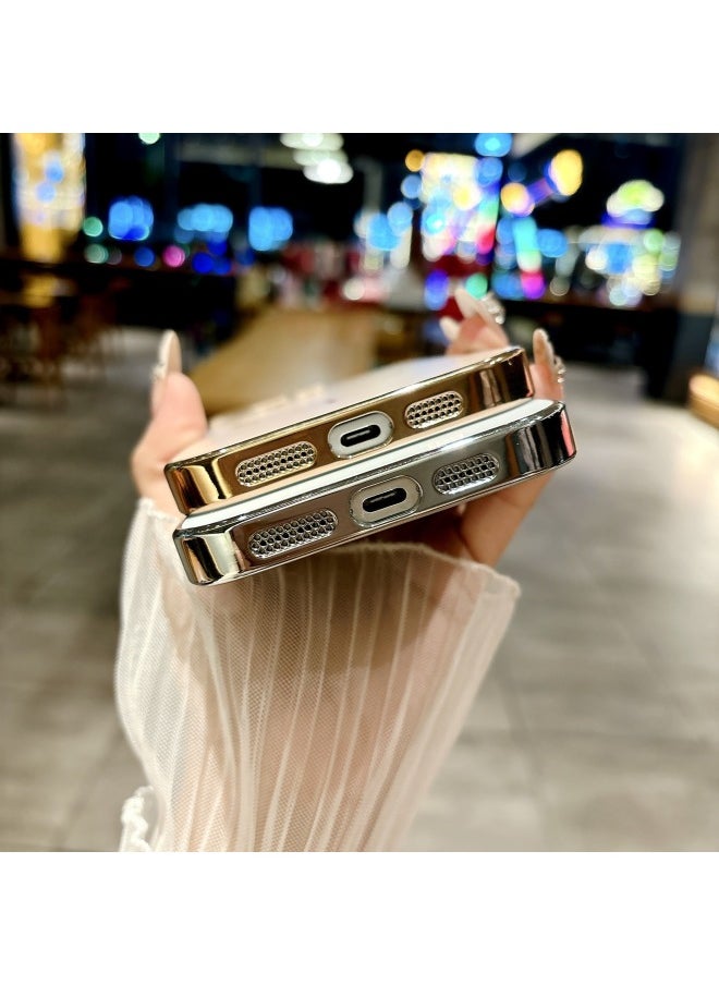 ماركة غير محددة مناسبة لهاتف Iphone 16، حافظة هاتف محمول بحلقة مغناطيسية رفيعة لهاتف Iphone15 Advanced Sense، غطاء حماية بلوري مطلي باللون الأصلي، 14-اللون: ذهبي صحراوي - نماذج قابلة للتطبيق: لهاتف Iphone 15 Pro Max  - Image 5