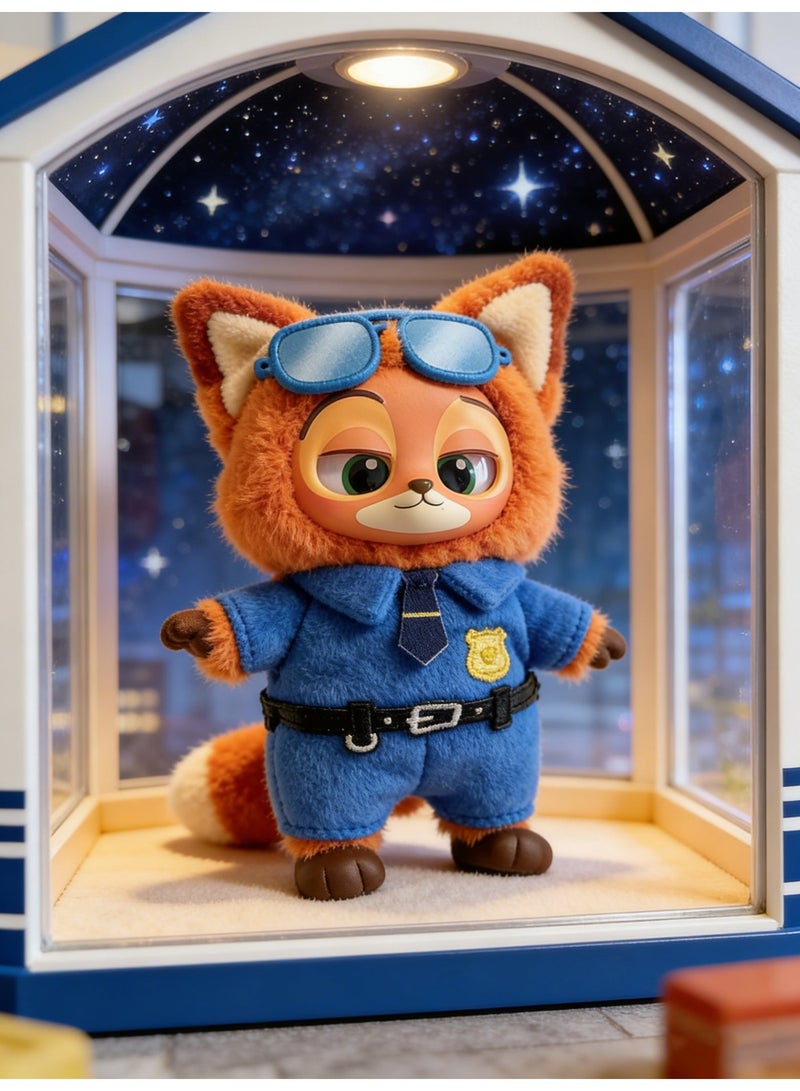 Halamodo Zootopia Blind Box Officer Nick Plush Doll Blind Box, Plush Toy Action Figure Blind Box, Unveil The Mysterious Surprise, Collectible Toy, Decorations, Holiday Birthday Gifts for Girls and Boys, 18cm - Image 5