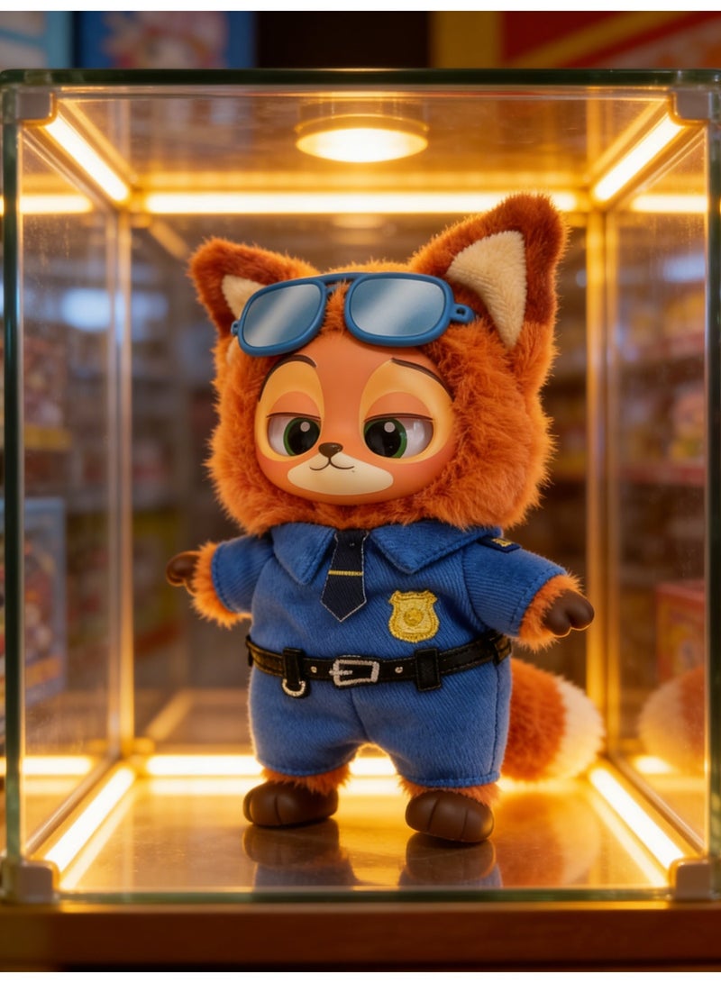 Halamodo Zootopia Blind Box Officer Nick Plush Doll Blind Box, Plush Toy Action Figure Blind Box, Unveil The Mysterious Surprise, Collectible Toy, Decorations, Holiday Birthday Gifts for Girls and Boys, 18cm - Image 4