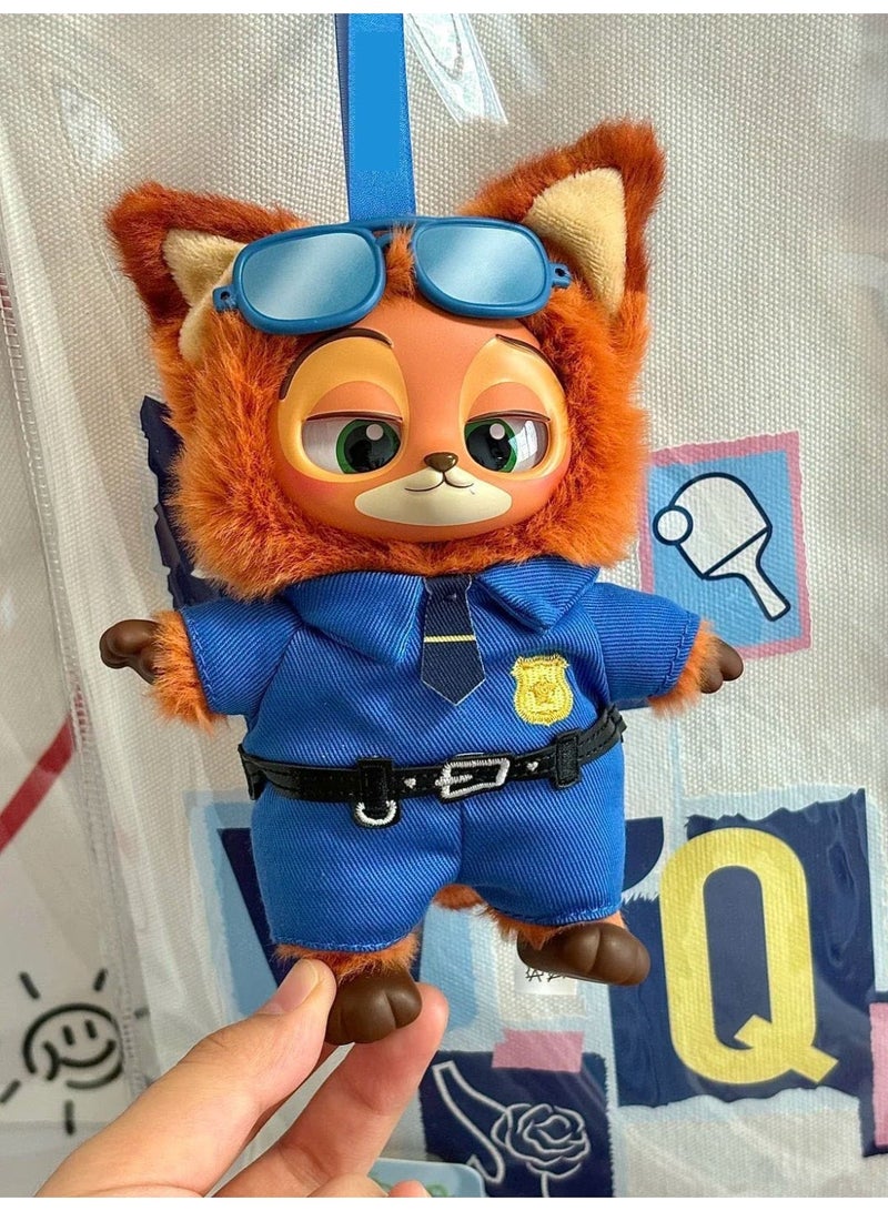 Halamodo Zootopia Blind Box Officer Nick Plush Doll Blind Box, Plush Toy Action Figure Blind Box, Unveil The Mysterious Surprise, Collectible Toy, Decorations, Holiday Birthday Gifts for Girls and Boys, 18cm - Image 1