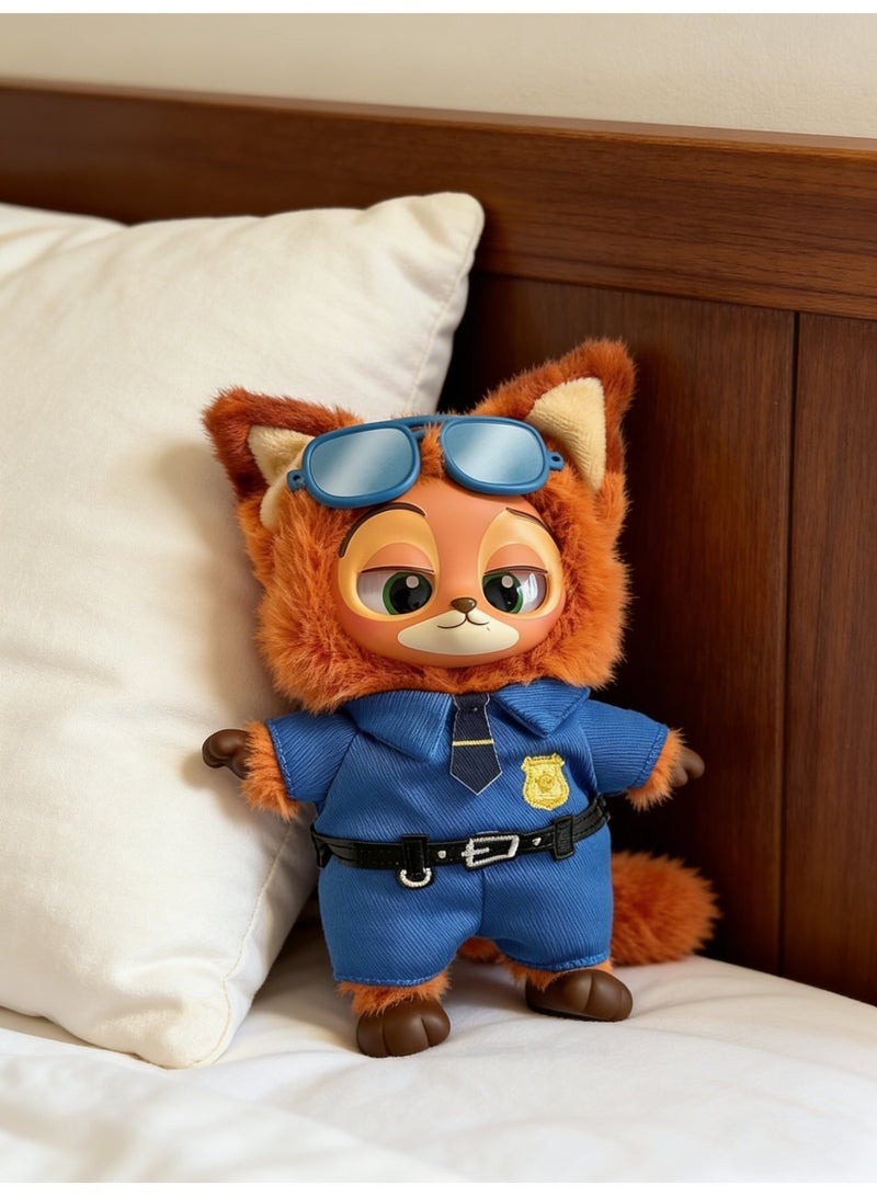 Halamodo Zootopia Blind Box Officer Nick Plush Doll Blind Box, Plush Toy Action Figure Blind Box, Unveil The Mysterious Surprise, Collectible Toy, Decorations, Holiday Birthday Gifts for Girls and Boys, 18cm - Image 2