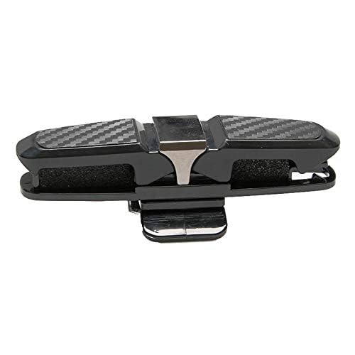 Roy Car Sun Visor Glasses Clip Holder 180 Degree Rotation and Carbon Fibber Design Finish Black Car Sunglass Clip Holder for Nissan - Image 4
