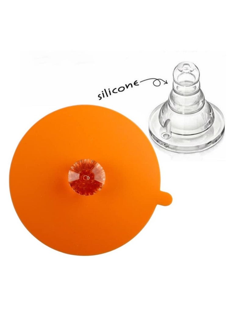 Excefore Silicone Cup Lids Creative Diamond Flexible Mug Cover Anti-dust Airtight Seal Cup Cover Heat Resistant Silicone Drink Hot Cup Lids in Bright Colors  - Image 5