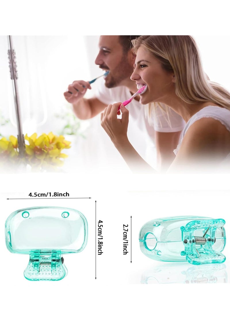 ح واحة أغطية رأس فرشاة الأسنان للسفر، عبوة من 6 قطع لحماية فرشاة الأسنان، حافظة حامل فرشاة الأسنان المحمولة، غطاء رأس لتخزين فرشاة الأسنان للاستخدام المنزلي والسفر والمدرسة والحمام والتخييم وما إلى ذلك - Image 2