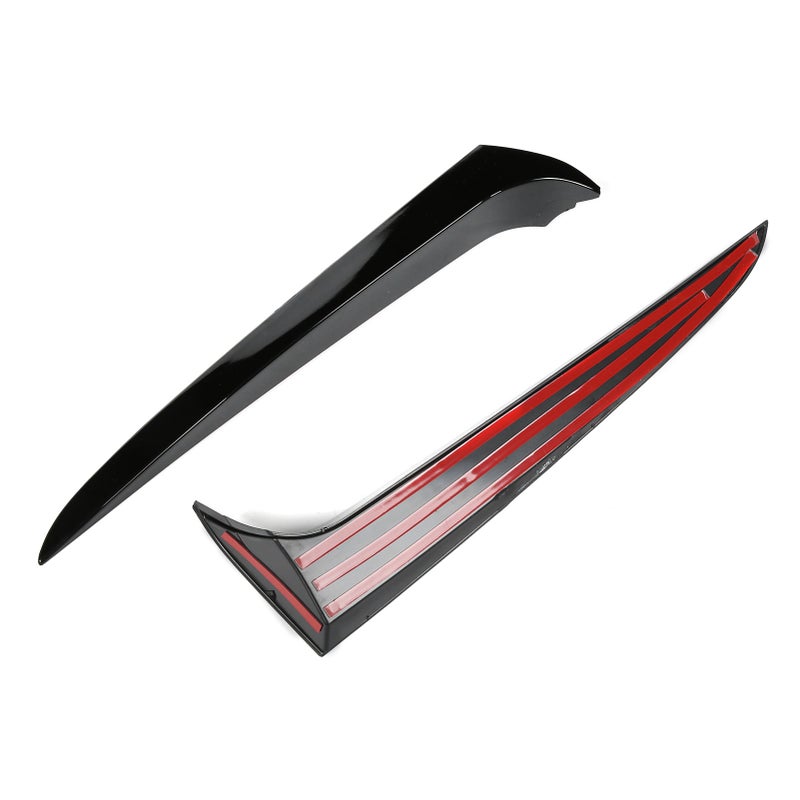 2pcs Rear Window Side Spoiler Canard Wing Glossy Black Replacement for X3 F25 2011-2017 - Image 2