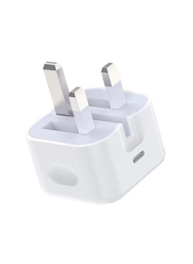 سيستار محول طاقة USB-C ثلاثي الأطراف بقوة 20 وات (لشواحن iPhone) - يأتي مع كابل بيانات بطول 2 متر - Image 2