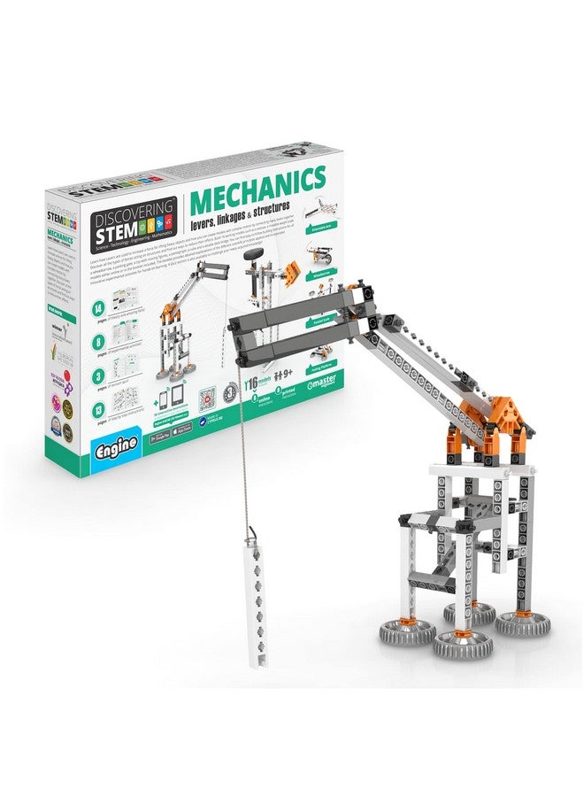 Engino Stem Toys, Construction Toys for Kids 9+, Mechanics: Levers, Linkages & Structures, Gifts for Boys & Girls (16 Model Options) - Image 1
