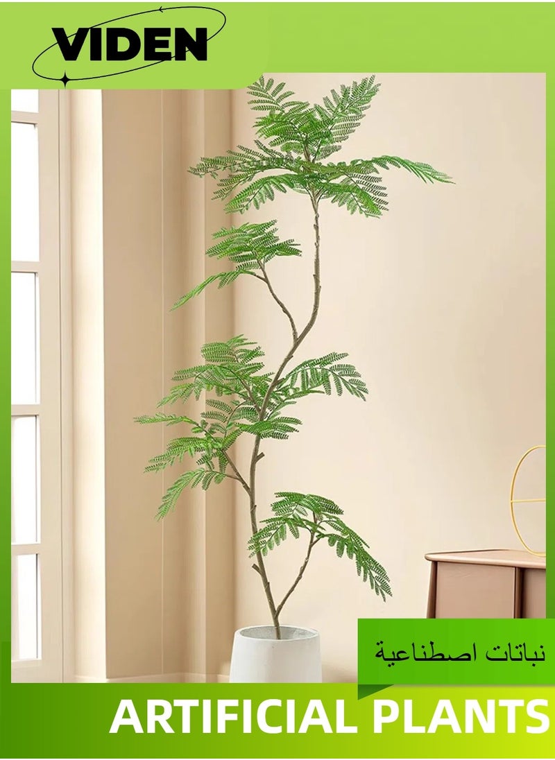Viden - 160 CM Artificial Tree Fake Flower Pot Fake Tree Decoration Green Belt Realistic Jacaranda Plastic Basin Home Decoration Office Indoor Outdoor Balcony Living Room - Image 1