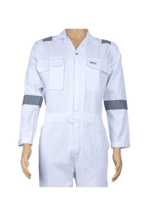 Vaultex Vaultex VTH 240GSM Cotton Coverall , White, Medium  - Image 2