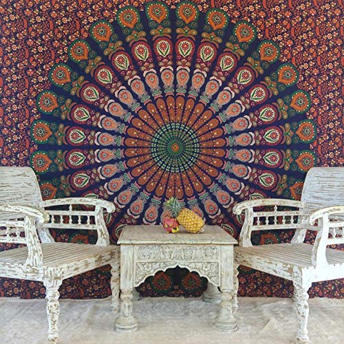 TI AMO Tapestry Wall Hanging Mandala Wall Tapestry Bohemian Chic Wall Decor Boho Tapestry Decor for Bedroom Twin Size - Image 2