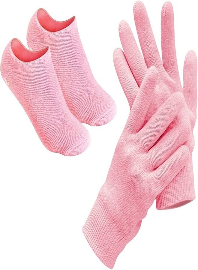 Set of Gloves and Socks made of Silicone Gel to Care Hand and Foot  4 Piece - Image 1