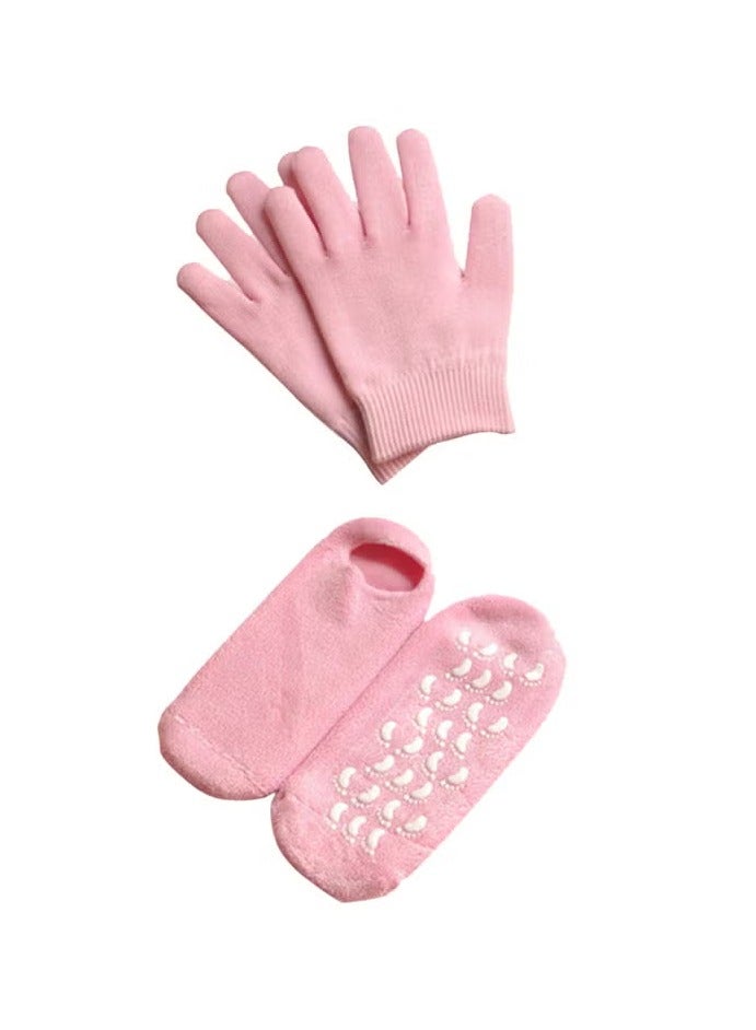 Set of Gloves and Socks made of Silicone Gel to Care Hand and Foot  4 Piece - Image 2