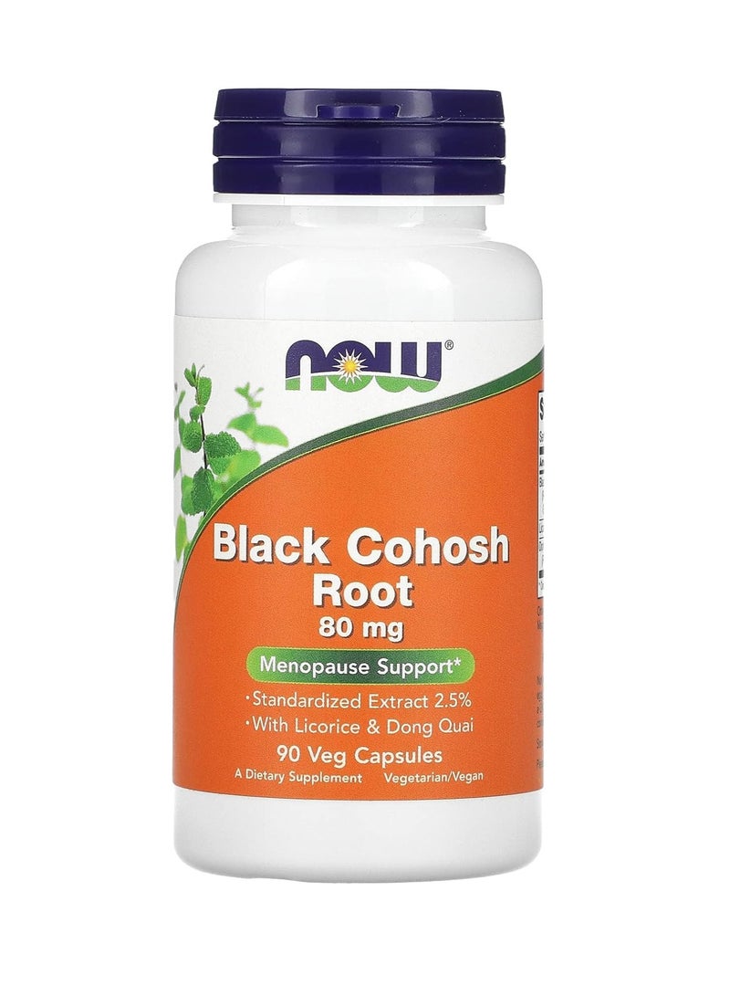 now Black Cohosh 80 Mg 90 Capsules - Image 1