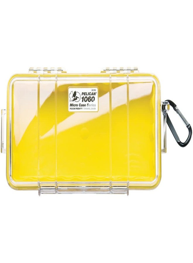 Pelican 1060 Micro Case - for iPhone, Cell Phone, GoPro, Camera, and More (Yellow/Clear) - Image 1