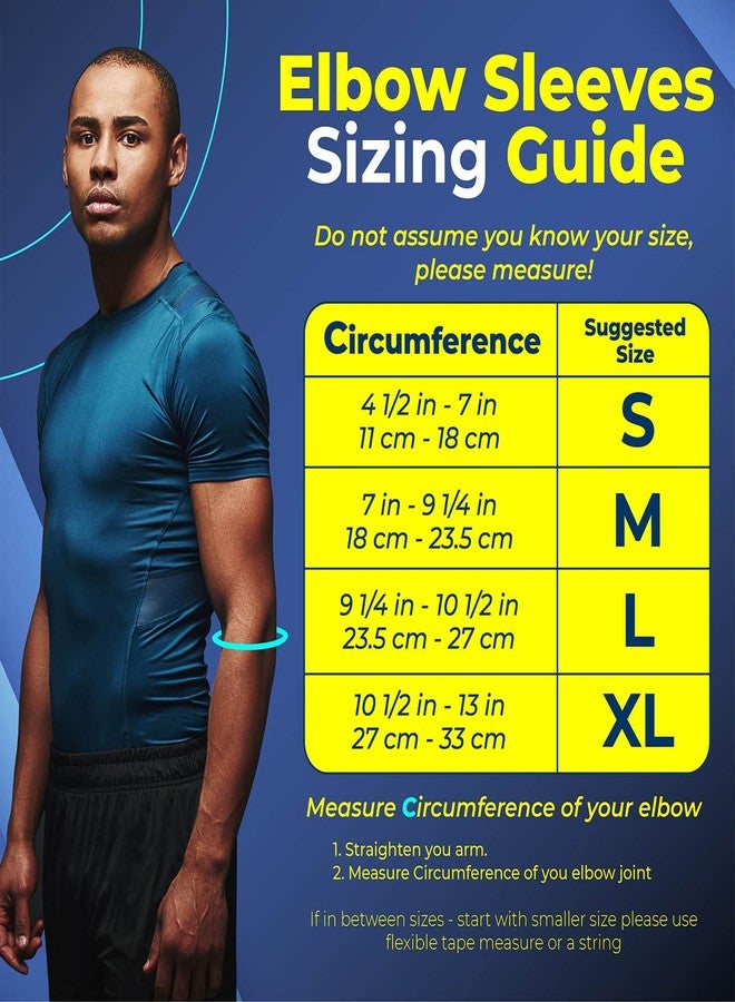 Sparthos Elbow Compression Sleeves (Pair) - Tendonitis Golfer's Tennis Elbow Brace Support for Men and Women Protect in Sports Golf Bowling Baseball Volleyball Gym Workout Weightlifting (Black-S) - Image 5