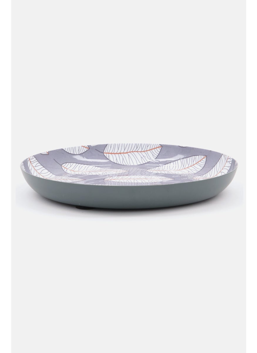 Round Leaf Printed Plate 21 x 3 cm, Grey - pzsku/ZA48635EB6EC12948AC49Z/45/_/1732871645/0714cb87-0336-4f3d-938e-5924e734987c