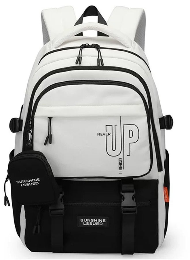 Generic - 8070 Large Capacity Waterproof Outdoor Young Backpack Bag - Black - Image 1