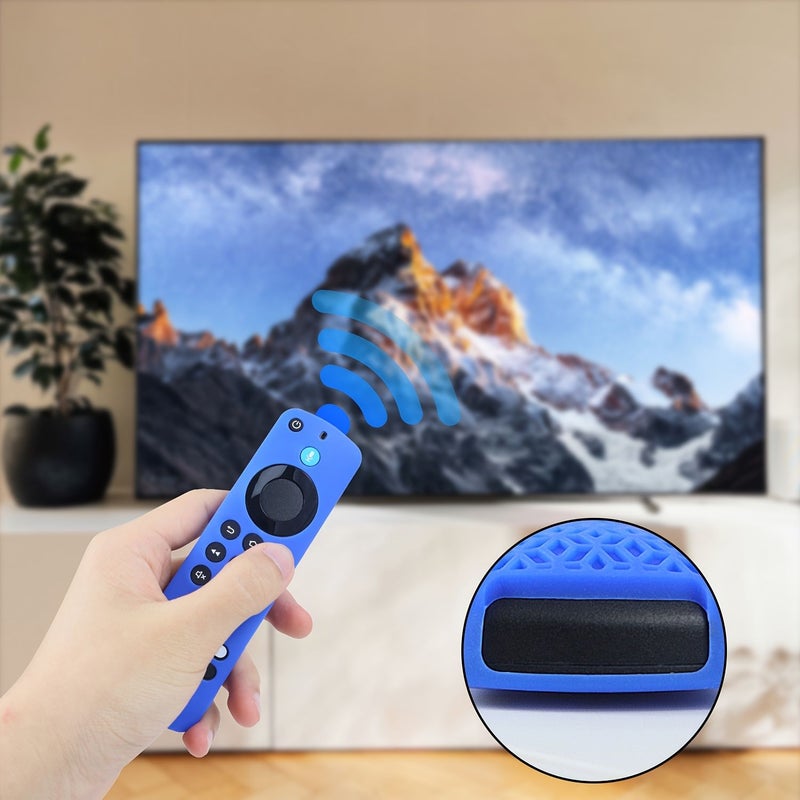Silicone Protective Case For Fire TV Stick 4K 2nd Gen Remote Control Black - Image 5
