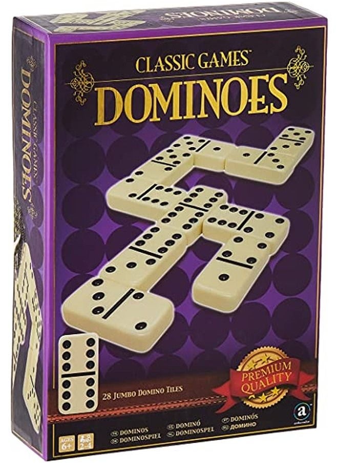 Merchant Ambassador Merchant Ambassador - Classic Double-6 Dominoes in Gift Box | Classic Double-6 Dominoes | Dominoes for Kids | Dominoes Game | Kids Dominoes Game  - Image 1