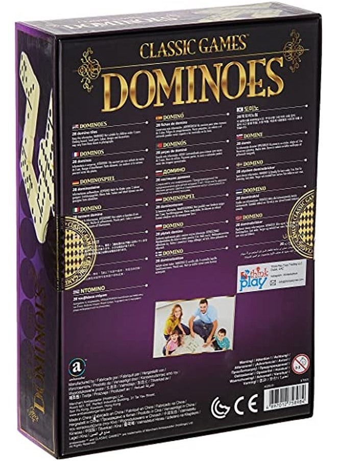Merchant Ambassador Merchant Ambassador - Classic Double-6 Dominoes in Gift Box | Classic Double-6 Dominoes | Dominoes for Kids | Dominoes Game | Kids Dominoes Game  - Image 2