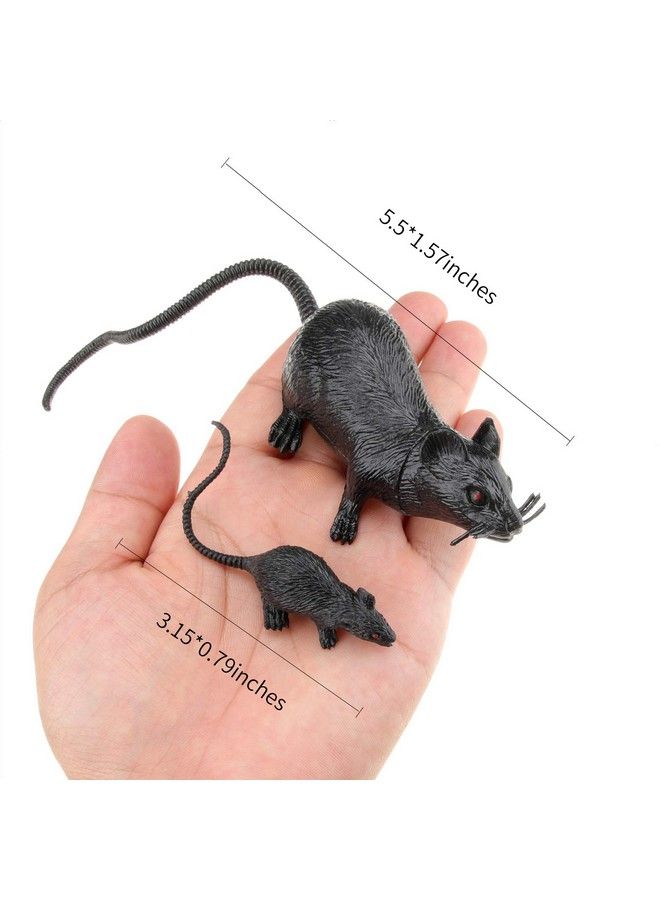 BOAO 33 Pcs Plastic Mice Fake Rat Toys Decorations Realistic Plastic Mouse Pranks Rats Simulated Big Small Mouse Toys For April Fools Day Halloween Prank Party Supplies  - Image 4