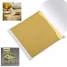 DECONICER 100 Sheets Imitation Gold Leaf SheetsGold Foil Sheets are Suitable for ArtGildingDecorationCraftsPicturesFramesSculptureFurniture315335 inches - Image 2