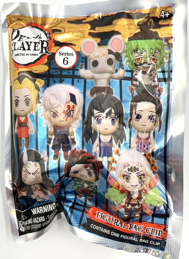 مونوغرام مشبك حقيبة ثلاثي الأبعاد من إسفنج مُزين بشعار قاتل الشياطين كيميتسو نو يايبا | شخصية عشوائية واحدة لكل حقيبة - Image 4