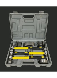 DEFAONS 7 Pcs Auto Body Repair Kit Car Body Repair Hammer 3 And Dolly 4 Set DEFAONS  - Image 1