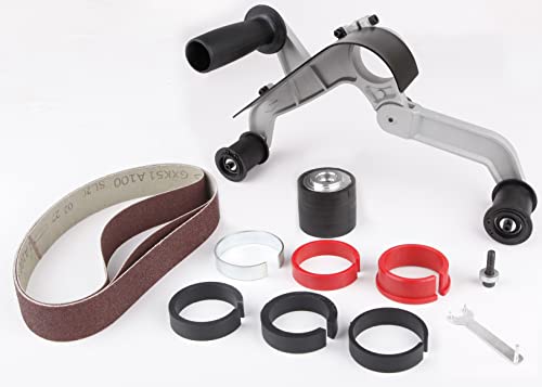 Aidelife Tube Belt Sander Attachment,Pipe Tube Adapter Suitable for US 5/8-11 Thread,Stainless Steel,Metal,Polishing,Sanding 760x40mm - Image 1