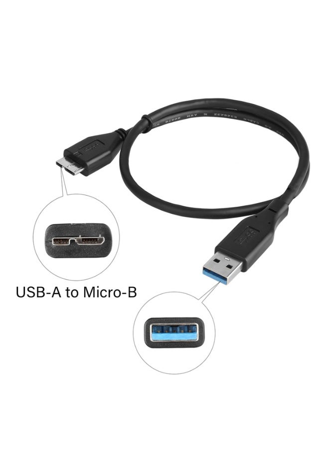 Chabeia USB 3.0 Hard Drive Cable, USB-A to Micro B Cable Compatible with Samsung Galaxy S5, Note 3, Note Pro 12.2, Camera, WD Toshiba Seagate Hard Drive and More USB 3.0 5Gbps Data Transfer Cord 3.3Ft - Image 2