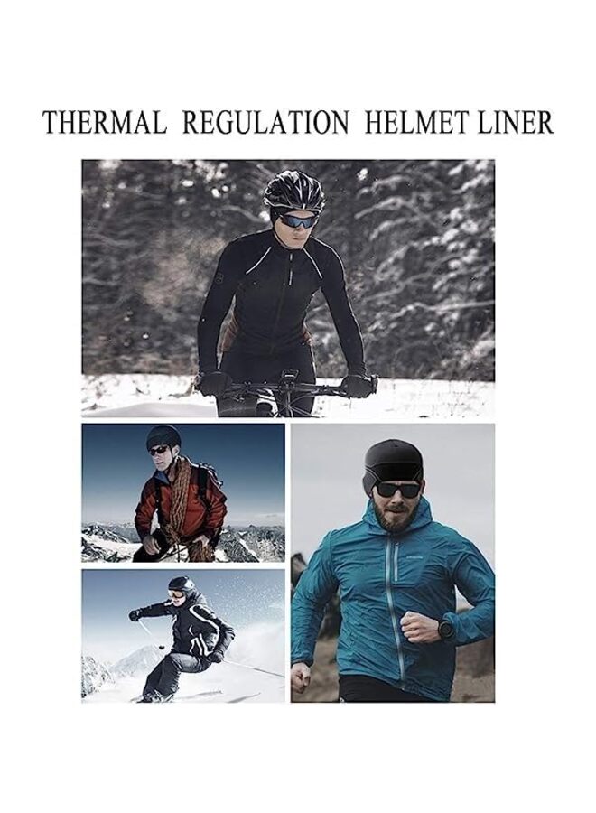 3 قطع من قبعة هيكل عظمي مبردة، بطانة خوذة، ماصة للعرق، قبعة جري لركوب الدراجات للرجال والنساء - Image 5