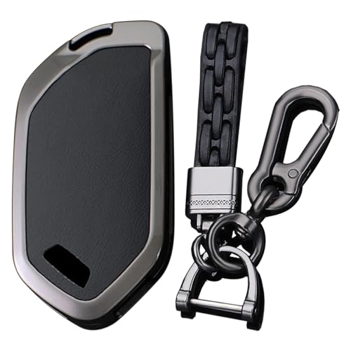 Ysbxitu Kia Key Fob Cover with Keychain - Shell Case Compatible With Telluride, EV9, Picanto, GT Line, Sorento, Sportage, Carnival, KX3, Seltos, KX5, ALL NEW K5 - Black - Image 1