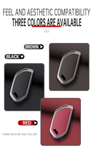 Ysbxitu Kia Key Fob Cover with Keychain - Shell Case Compatible With Telluride, EV9, Picanto, GT Line, Sorento, Sportage, Carnival, KX3, Seltos, KX5, ALL NEW K5 - Black - Image 4