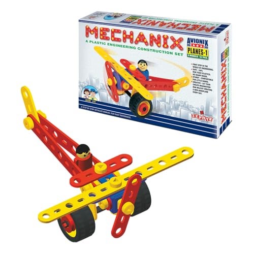 Mechanix Plastic Planes-1, Building Blocks, Building and Construction Set, Fun and Role Play Toy for Boys and Girls Age 5+ - Multicolor - Image 1