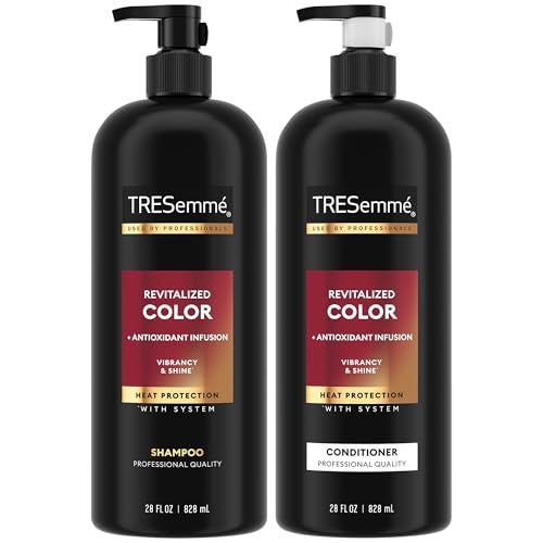 TRESemmé TRESemm Shampoo and Conditioner Revitalized Color  Antioxidant Infusion for ColorTreated Hair Heat Protection 28 Oz Ea 
