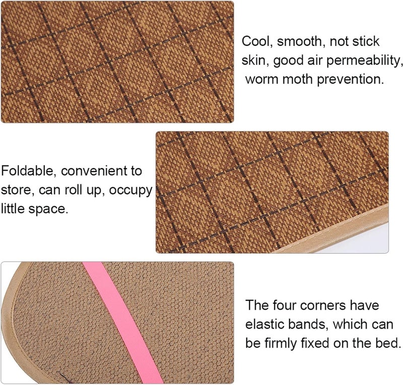 klarako Cooling Mattress Mat, Polyester Foldable Summer Sleeping Mat, Cool Pad, Cooling Bed Pad for Home School Dormitory - Image 5